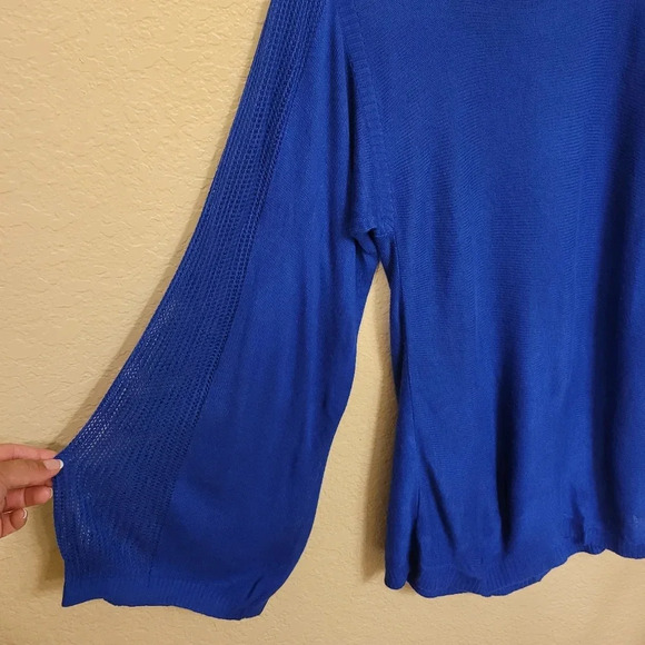 bebe blue knitted top - Picture 4 of 8